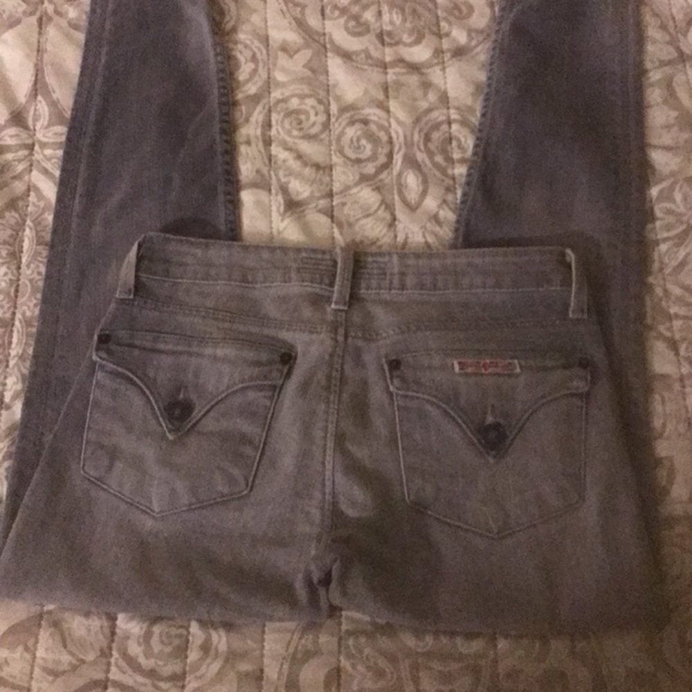 Hudson Jeans Collin Midrise Skinny Jeans Stone Grey Size 25” - Picture 11 of 12
